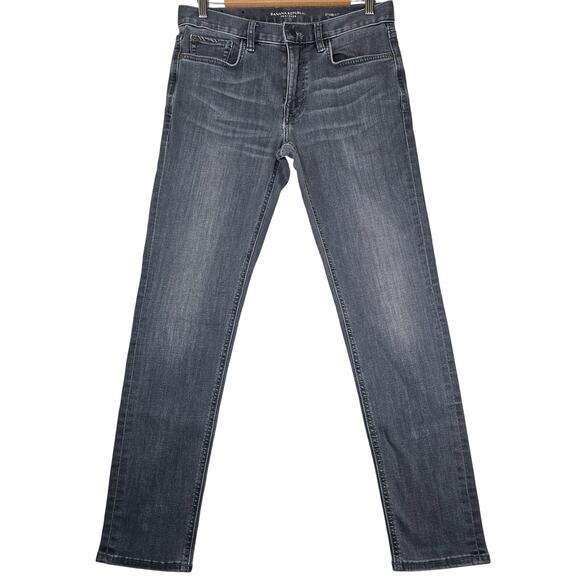 Banana Republic Traveler Dark Vintage Wash Grey Jeans 31x30 Slim Fit 2021 - Picture 1 of 9